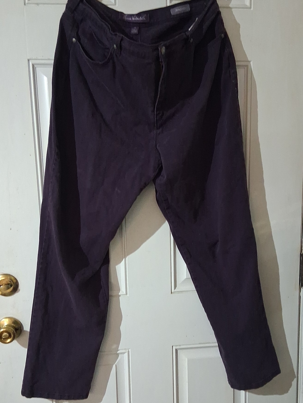 Dark Purple Gloria Vanderbilt Stretch Jeans